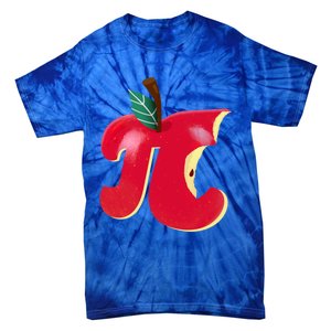 Apple Pi Day Funny Math Nerd Pie Teacher 3 14 Constant Gift Tie-Dye T-Shirt