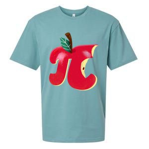 Apple Pi Day Funny Math Nerd Pie Teacher 3 14 Constant Gift Sueded Cloud Jersey T-Shirt