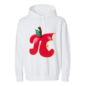 Apple Pi Day Funny Math Nerd Pie Teacher 3 14 Constant Gift Garment-Dyed Fleece Hoodie