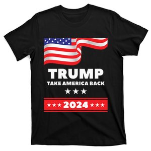 American President Donald Trump 2024 Take America Back Flag US Election Classic T-Shirt