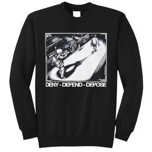 Assassination Print Deny Defend Depose Sweatshirt