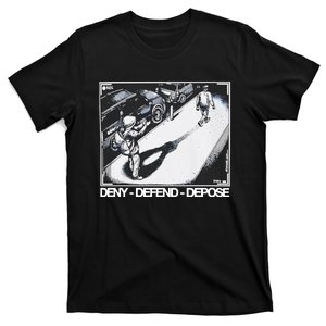 Assassination Print Deny Defend Depose T-Shirt