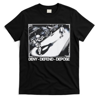 Assassination Print Deny Defend Depose T-Shirt