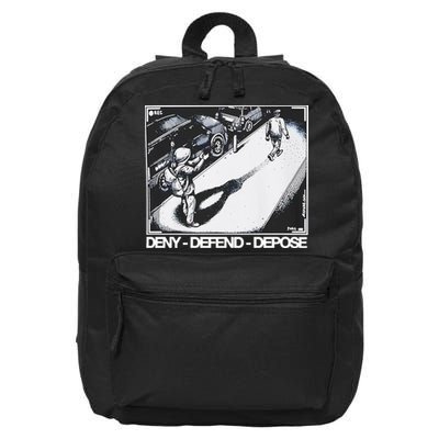Assassination Print Deny Defend Depose 16 in Basic Backpack