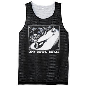 Assassination Print Deny Defend Depose Mesh Reversible Basketball Jersey Tank