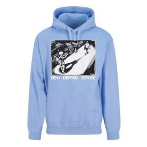 Assassination Print Deny Defend Depose Unisex Surf Hoodie