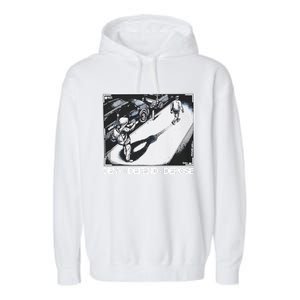 Assassination Print Deny Defend Depose Garment-Dyed Fleece Hoodie