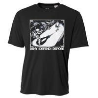 Assassination Print Deny Defend Depose Cooling Performance Crew T-Shirt