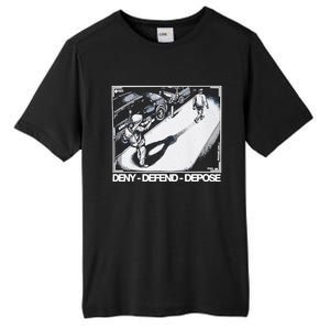 Assassination Print Deny Defend Depose Tall Fusion ChromaSoft Performance T-Shirt