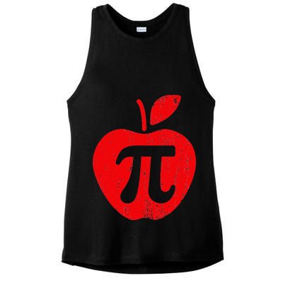 Apple Pi Day Funny Math Nerd Pie Teacher 3.14 Ladies PosiCharge Tri-Blend Wicking Tank