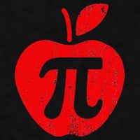 Apple Pi Day Funny Math Nerd Pie Teacher 3.14 Ladies PosiCharge Tri-Blend Wicking Tank