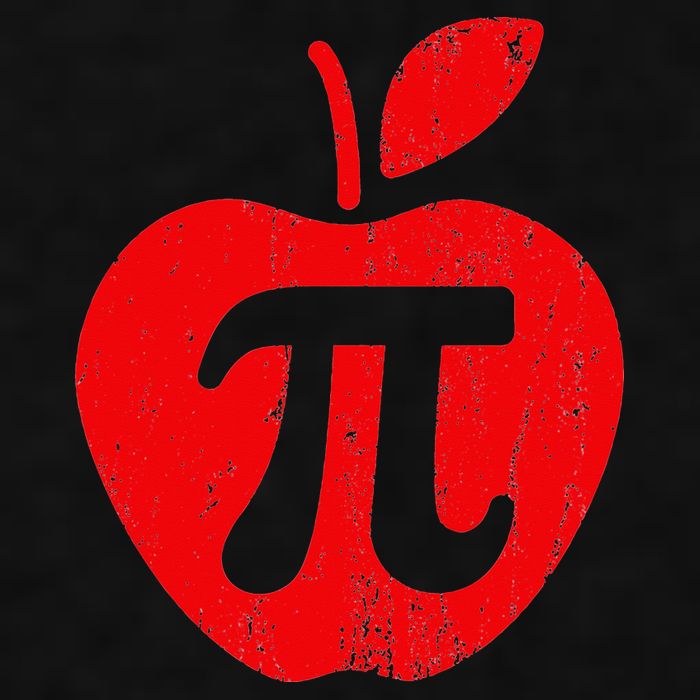 Apple Pi Day Funny Math Nerd Pie Teacher 3.14 Ladies PosiCharge Tri-Blend Wicking Tank