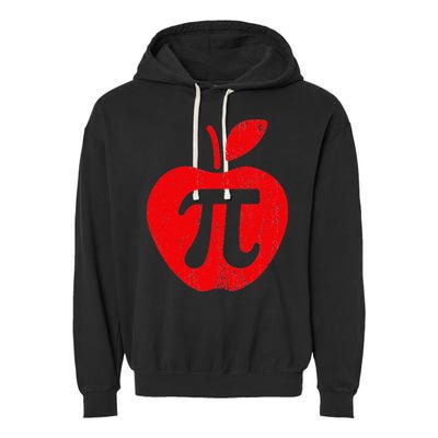 Apple Pi Day Funny Math Nerd Pie Teacher 3.14 Garment-Dyed Fleece Hoodie