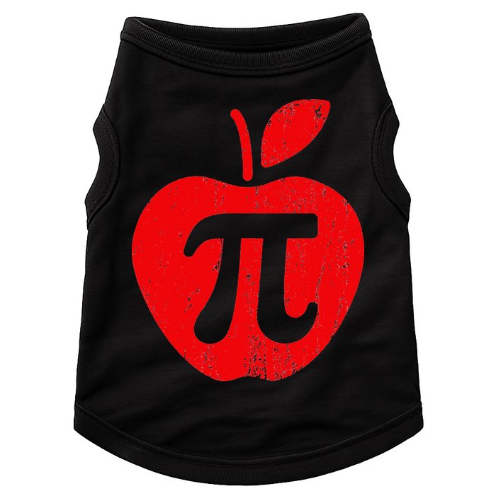 Apple Pi Day Funny Math Nerd Pie Teacher 3.14 Doggie Tank