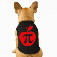 Apple Pi Day Funny Math Nerd Pie Teacher 3.14 Doggie Tank