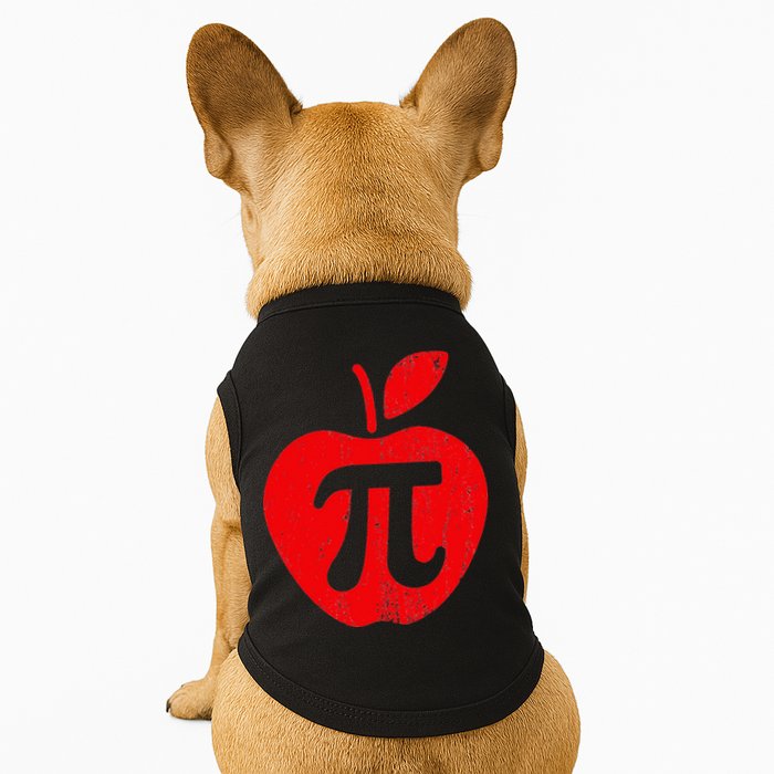 Apple Pi Day Funny Math Nerd Pie Teacher 3.14 Doggie Tank