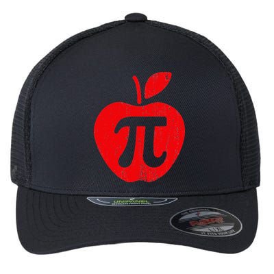 Apple Pi Day Funny Math Nerd Pie Teacher 3.14 Flexfit Unipanel Trucker Cap