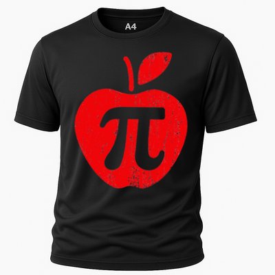 Apple Pi Day Funny Math Nerd Pie Teacher 3.14 Performance Shirt