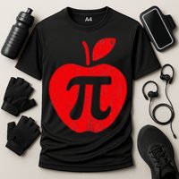 Apple Pi Day Funny Math Nerd Pie Teacher 3.14 Performance Shirt