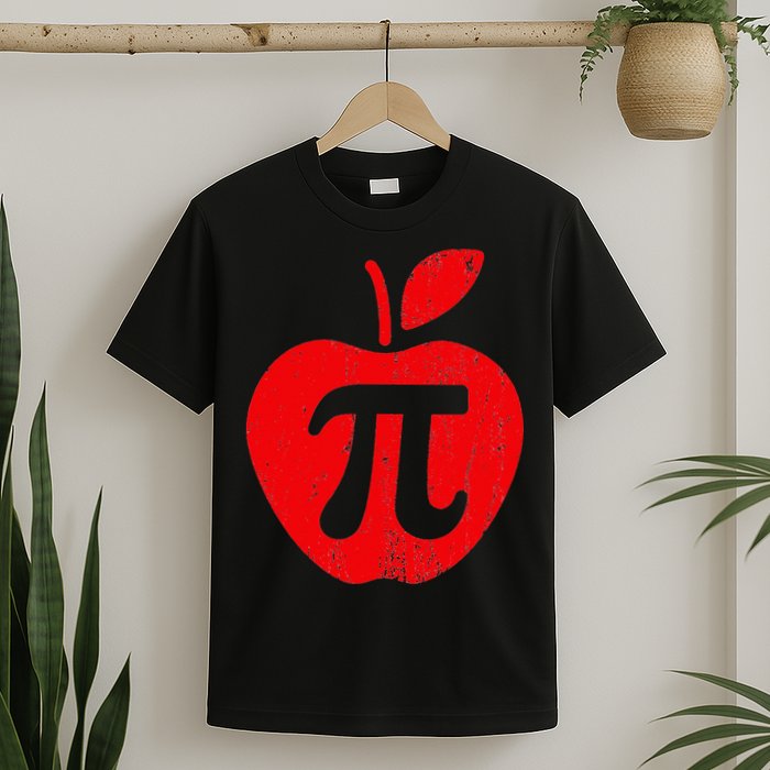 Apple Pi Day Funny Math Nerd Pie Teacher 3.14 T-Shirt
