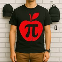 Apple Pi Day Funny Math Nerd Pie Teacher 3.14 T-Shirt