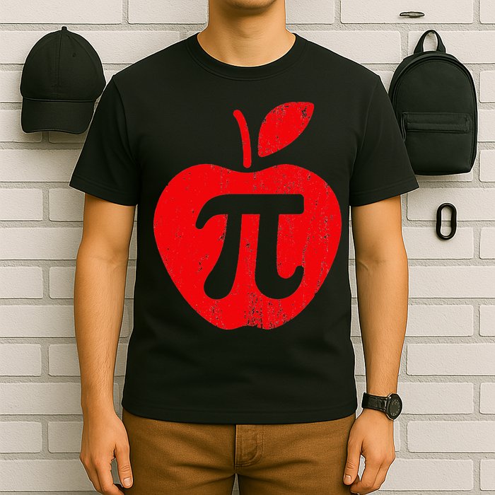 Apple Pi Day Funny Math Nerd Pie Teacher 3.14 T-Shirt