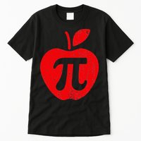 Apple Pi Day Funny Math Nerd Pie Teacher 3.14 Tall T-Shirt