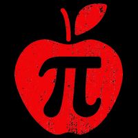 Apple Pi Day Funny Math Nerd Pie Teacher 3.14 Drawstring Bag