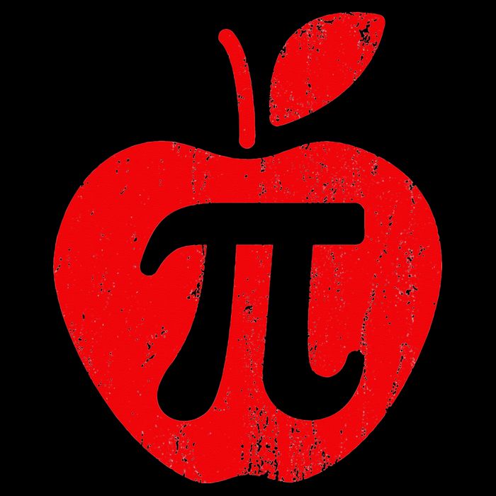 Apple Pi Day Funny Math Nerd Pie Teacher 3.14 Drawstring Bag