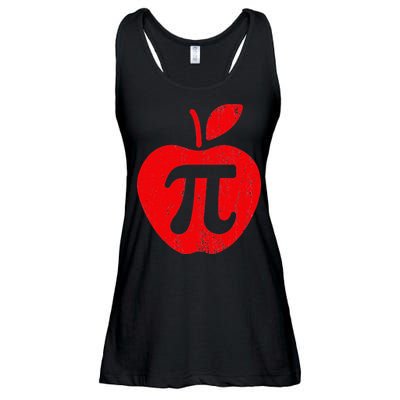 Apple Pi Day Funny Math Nerd Pie Teacher 3.14 Ladies Essential Flowy Tank