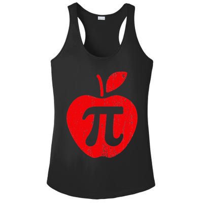 Apple Pi Day Funny Math Nerd Pie Teacher 3.14 Ladies PosiCharge Competitor Racerback Tank