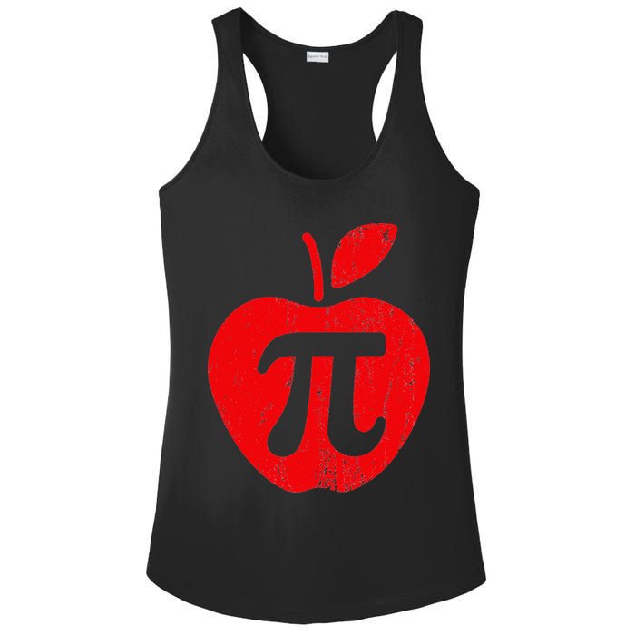Apple Pi Day Funny Math Nerd Pie Teacher 3.14 Ladies PosiCharge Competitor Racerback Tank