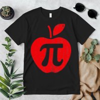 Apple Pi Day Funny Math Nerd Pie Teacher 3.14 Premium T-Shirt