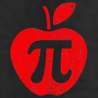 Apple Pi Day Funny Math Nerd Pie Teacher 3.14 25L Jumbo Tote