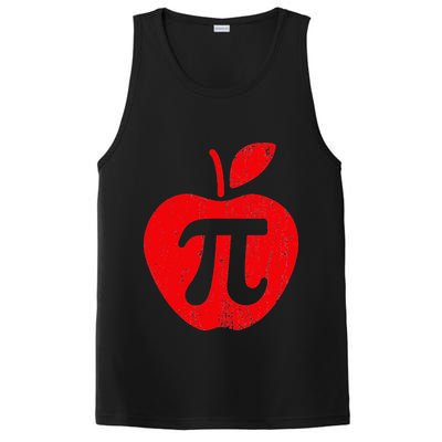 Apple Pi Day Funny Math Nerd Pie Teacher 3.14 PosiCharge Competitor Tank