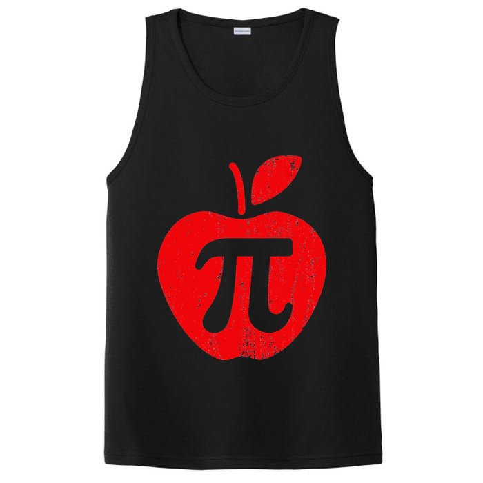 Apple Pi Day Funny Math Nerd Pie Teacher 3.14 PosiCharge Competitor Tank