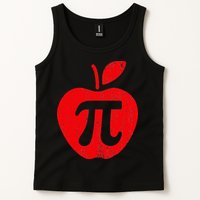 Apple Pi Day Funny Math Nerd Pie Teacher 3.14 Tank Top