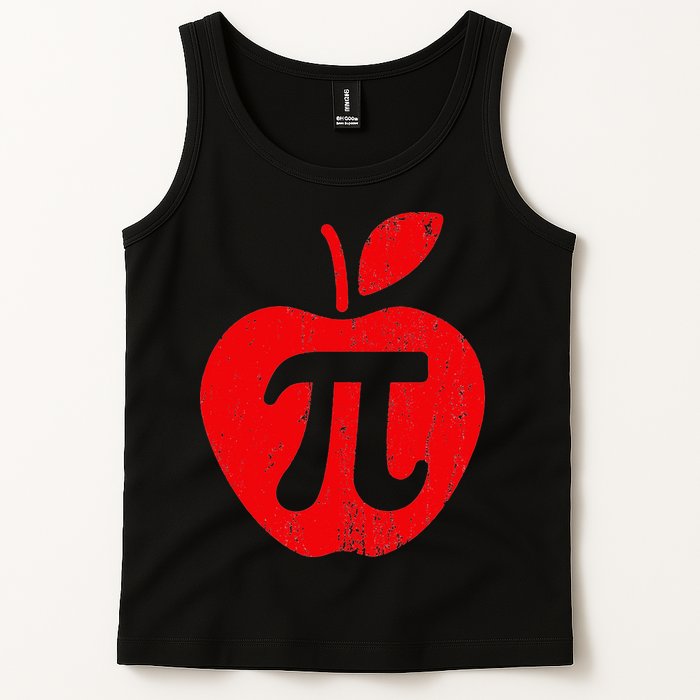 Apple Pi Day Funny Math Nerd Pie Teacher 3.14 Tank Top