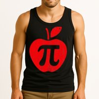 Apple Pi Day Funny Math Nerd Pie Teacher 3.14 Tank Top