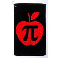 Apple Pi Day Funny Math Nerd Pie Teacher 3.14 Golf Towel