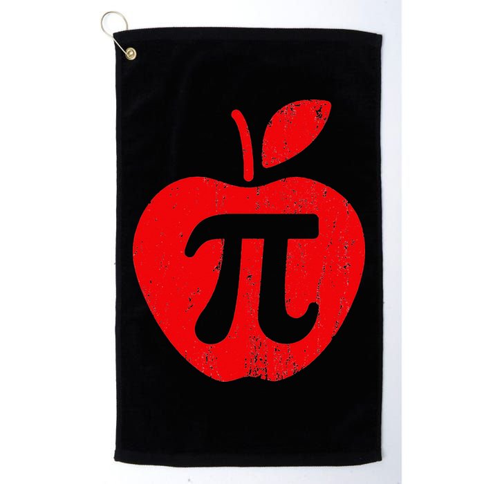 Apple Pi Day Funny Math Nerd Pie Teacher 3.14 Golf Towel