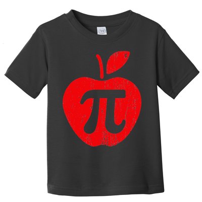 Apple Pi Day Funny Math Nerd Pie Teacher 3.14 Toddler T-Shirt