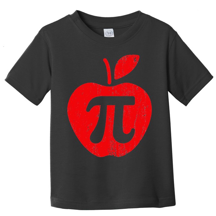 Apple Pi Day Funny Math Nerd Pie Teacher 3.14 Toddler T-Shirt