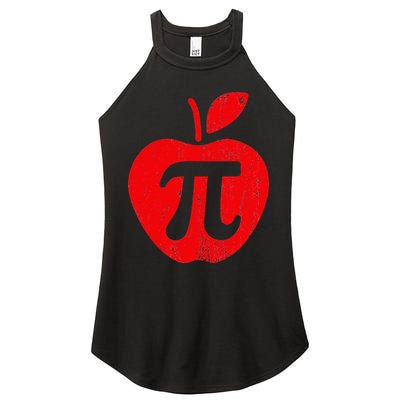 Apple Pi Day Funny Math Nerd Pie Teacher 3.14 Women's Perfect Tri Rocker Tank