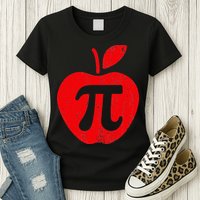 Apple Pi Day Funny Math Nerd Pie Teacher 3.14 Womens T-Shirt