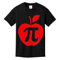 Apple Pi Day Funny Math Nerd Pie Teacher 3.14 Kids T-Shirt