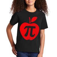 Apple Pi Day Funny Math Nerd Pie Teacher 3.14 Kids T-Shirt