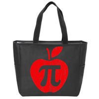 Apple Pi Day Funny Math Nerd Pie Teacher 3.14 Zip Tote Bag