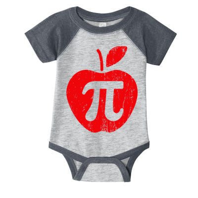 Apple Pi Day Funny Math Nerd Pie Teacher 3.14 Infant Baby Jersey Bodysuit
