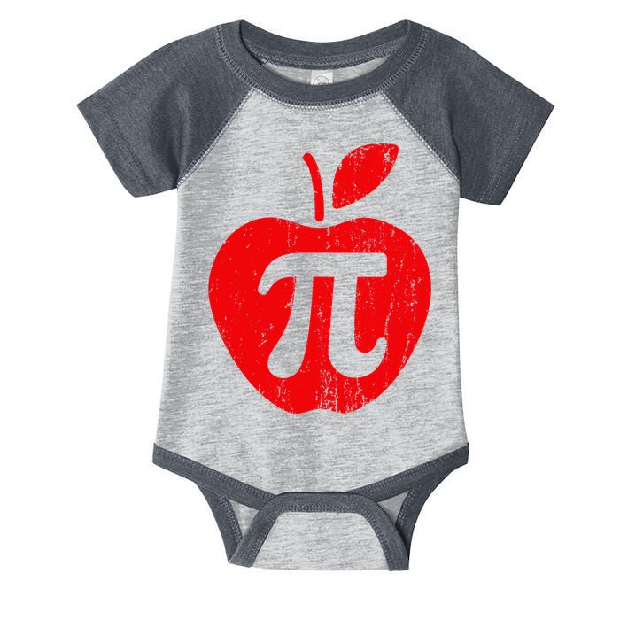 Apple Pi Day Funny Math Nerd Pie Teacher 3.14 Infant Baby Jersey Bodysuit